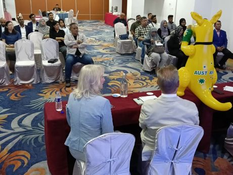 Audience at an education seminar in Malaysia